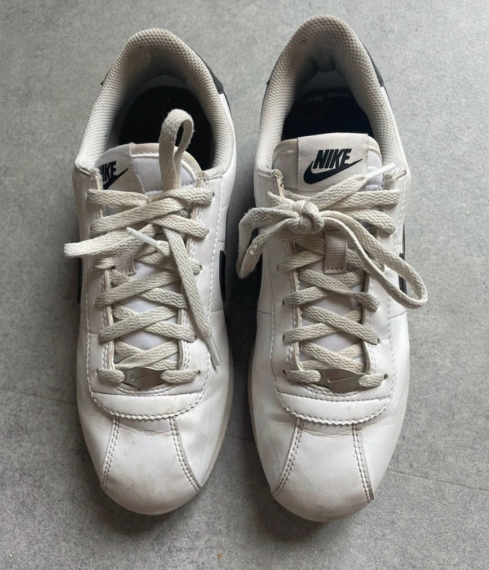 White Nike Cortez Lace-Up Sneaker – photo 4